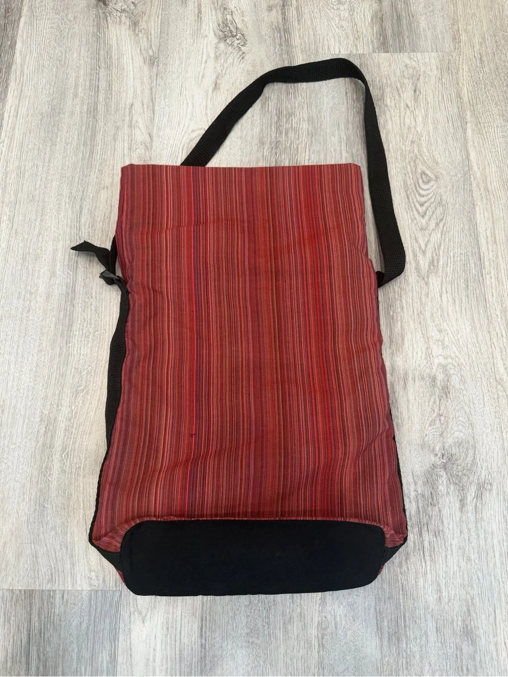 Africa Is Tomorrow Red Striped Messenger Crossbody Bag Made in Nairobi